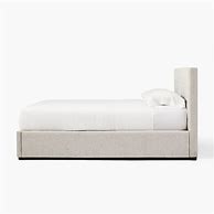 Image result for Emmett Horizontal Tufting, Low Profile Bed, Full, Boucle, White, No-Show Leg