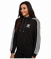 Image result for Adidas Black with White Stripes Hoody
