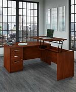 Image result for Sit-Stand Adjustable Executive Desk