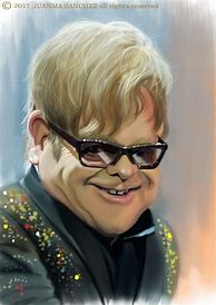 Image result for Elton John Cartoon Eyes