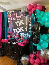 Image result for Tik Tok Themed Birthday Party