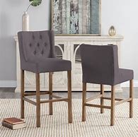 Image result for Kelly Clarkson Home Avah Bar & Counter Stool Wood/Upholstered In Br...