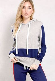 Image result for Colorblock Drawstring Hoodie