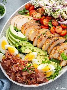 Cobb Salad {best homemade dressing!} - Belly Full