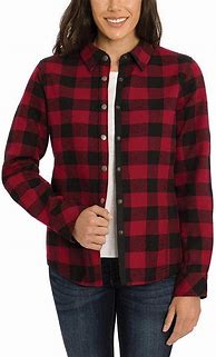 Image result for Women's Flannel Shirt Jacket