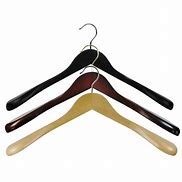 Image result for Black Wood Coat Hangers