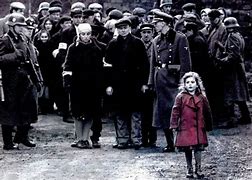 Image result for Girl in Red Dress Schindler's List