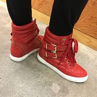 Image result for White Wedge Sneakers