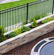 Image result for Wood Fence with Planter Box