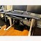 Image result for Wayfair Computer Height Adjustable Gaming Desk Wood/Metal In Black/Brown, Size 60.8 W X 27.6 D In