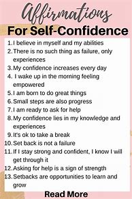 Image result for Confidence Affirmations