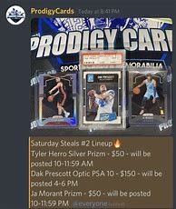Image result for Prodigy Cards