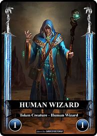 Image result for MTG Human Wizard Token