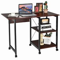 Image result for Folding Computer Desk with Electrical Outlet