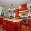 Image result for Small Kitchen with Cherry Cabinets