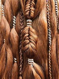 Image result for Viking Braids with Beads