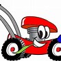 Image result for Black and White Cartoon Lawn Mower