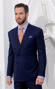 Image result for Men's Single-Breasted Suit Coat, Navy Blue 58 Regular