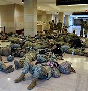 Image result for National Guard Capitol Sleep