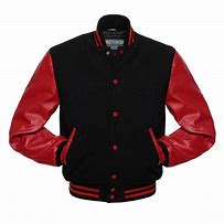 Image result for Black Red and Green Varsity Jacket