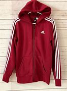 Image result for Dark Red Adidas Hoodie with 3 Stripes