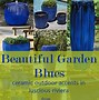 Image result for Tall Blue Ceramic Planters