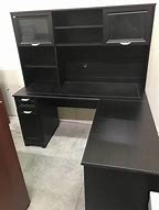 Image result for Used Black Desk with Hutch