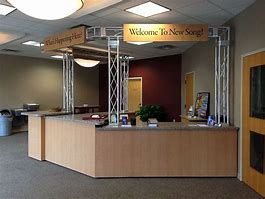 Image result for Church Lobby Reception Desk