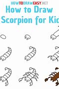 Image result for Simple Scorpion Drawing Designs