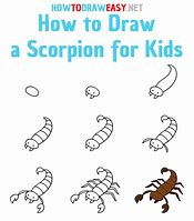 Image result for How to Draw the Scorpion Easy