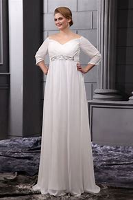 Image result for Chiffon Plus Size Dress Empire Waist
