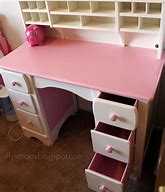 Image result for Desk with Drawers White Color