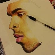 Image result for Chris Brown Portrait Drawing
