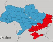 Image result for A Map of Ukraine and Russia