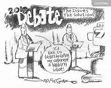 Image result for Presidential Debate Cartoons