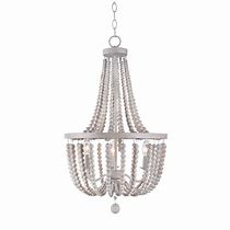 Image result for White Wood Chandelier