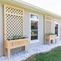 Image result for Cedar Planter Boxes with Trellis
