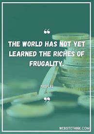 Image result for Frugality Quotes