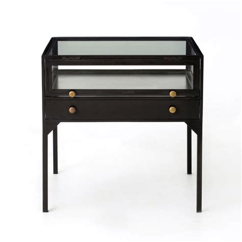 Orso Shadow Box End Table in Black in 2020   End tables, Shadow box  