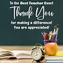 Image result for Thank You Best Teacher