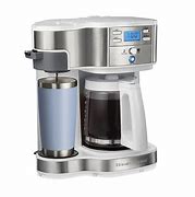 Image result for Hamilton Beach 2-Way Brewer Coffee Maker, Single-Serve And 12-Cup Pot, Stainless Steel (49980A), Carafe