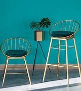 Image result for Green Bar Stools with Backs