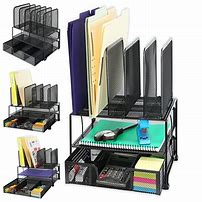 Image result for Mesh Desk Organizers with Drawers