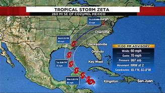 Image result for Hurricane Zeta Track