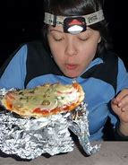 Image result for pizza cooked on campfire