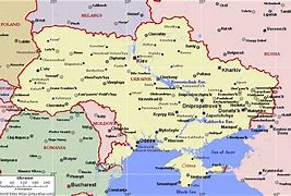 Image result for Printable Map of Ukraine and Belarus