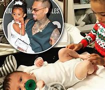 Image result for Chris Brown and Baby