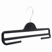 Image result for Plastic Black Pant Clamp Hangers