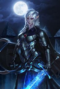 Image result for D&D Female Drow Paladin