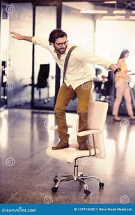 Image result for Person Standing On Chair